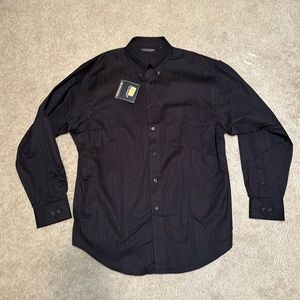 Roundtree & Yorke Black Button Down Shirt